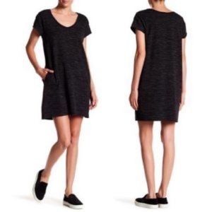 ATM Heathered Short Sleeve Sweatshirt Dress